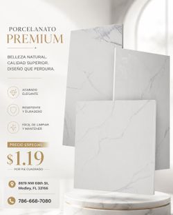 Porcelain tile rectified