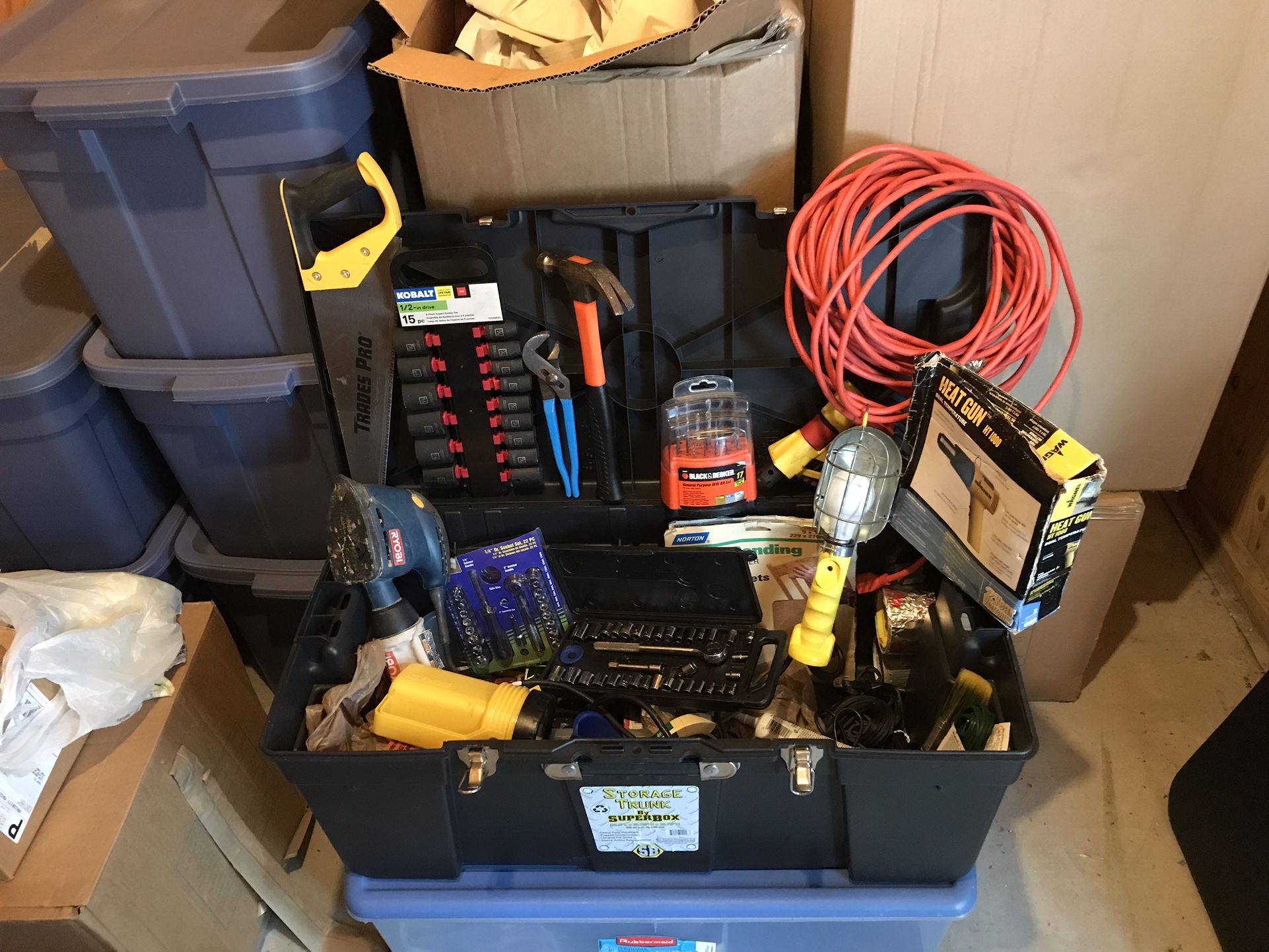 Tool Box With Various Of Tools