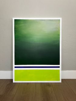 “RADIANT EMERALD” 40x30 (3.5x2.5 Feet) Custom Hand Painted Original Wall Art