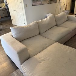 Free feather filled sectional