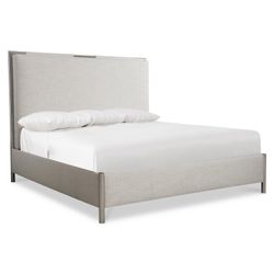 Modulum Light Gray Queen Panel Bed