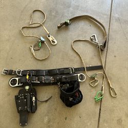 Ez Squeeze, climbing belt, holster, buckalloy climbers.