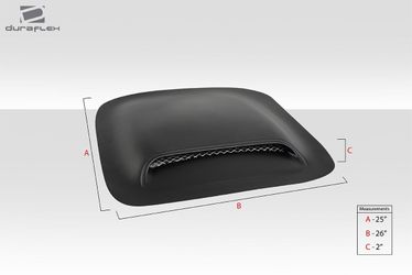 Blemished Universal Carbon Creations Hood / Roof Scoop Type 2 - 1 Piece (S)