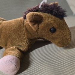 24K BEANIE BOPPERS "DAKOTA THE HORSE" 1997 PLUSH STUFFED ANIMAL SPECIAL EFFECTS