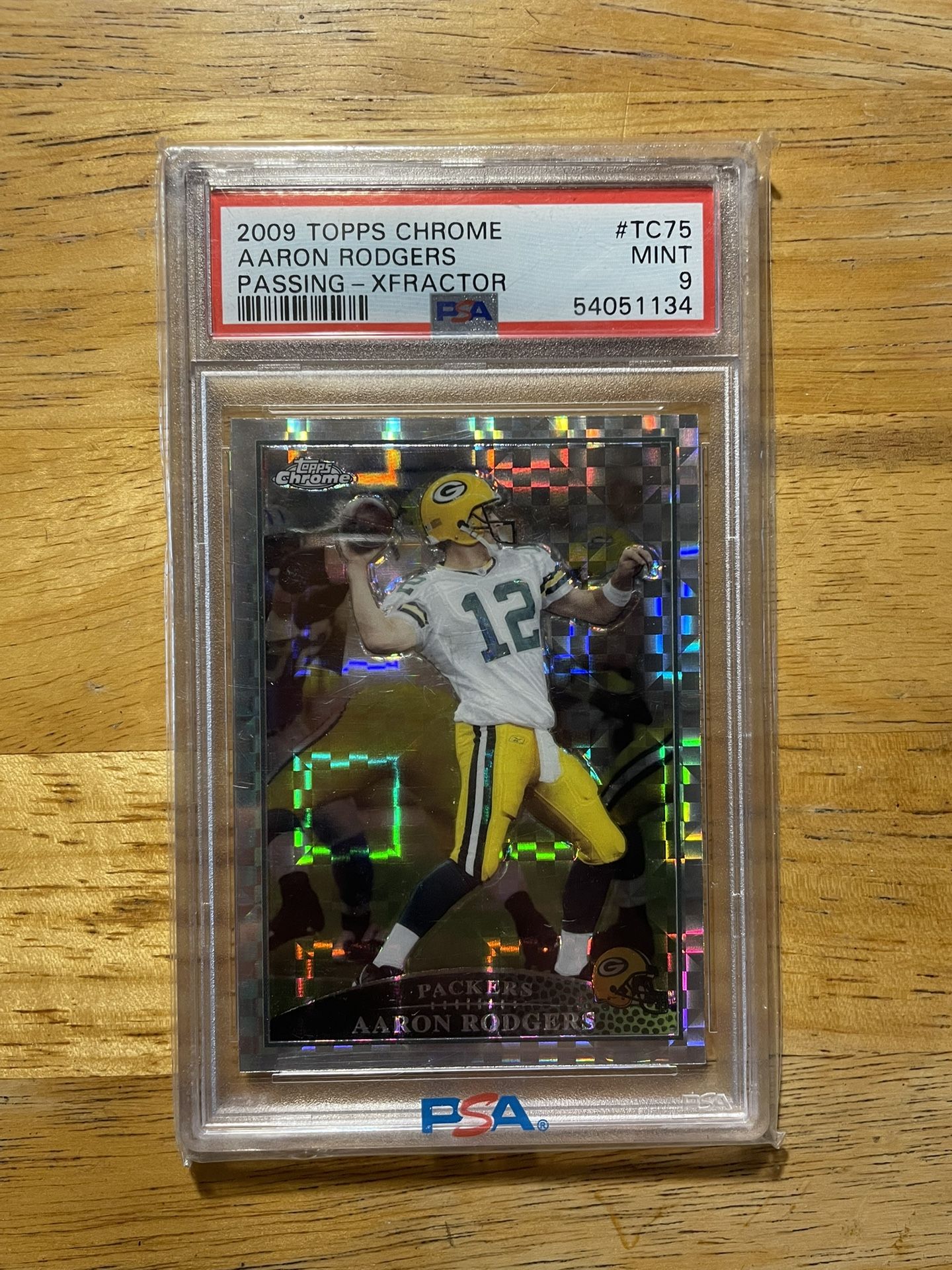 PSA 9 Topps Chrome Aaron Rodgers
