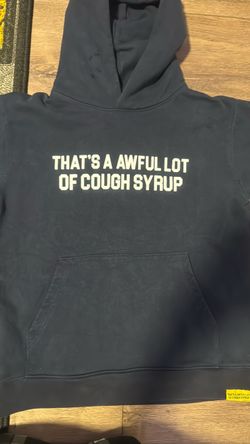 Navy blue Awful Lotta Cough Syrup hoodie