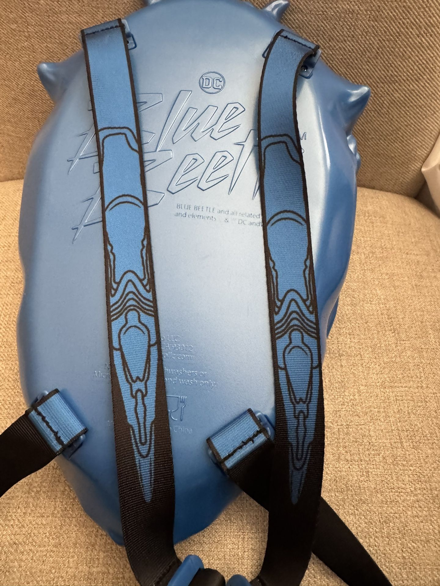 DC Blue Beetle Backpack Halloween Costume Piece Vessel AMC Promo Popcorn Bucket