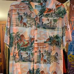 Rare Kamehaheha Hawaiian Vintage Button Down Casual Shirt
