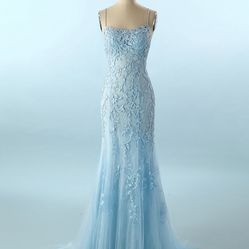 Light Blue Prom Dress