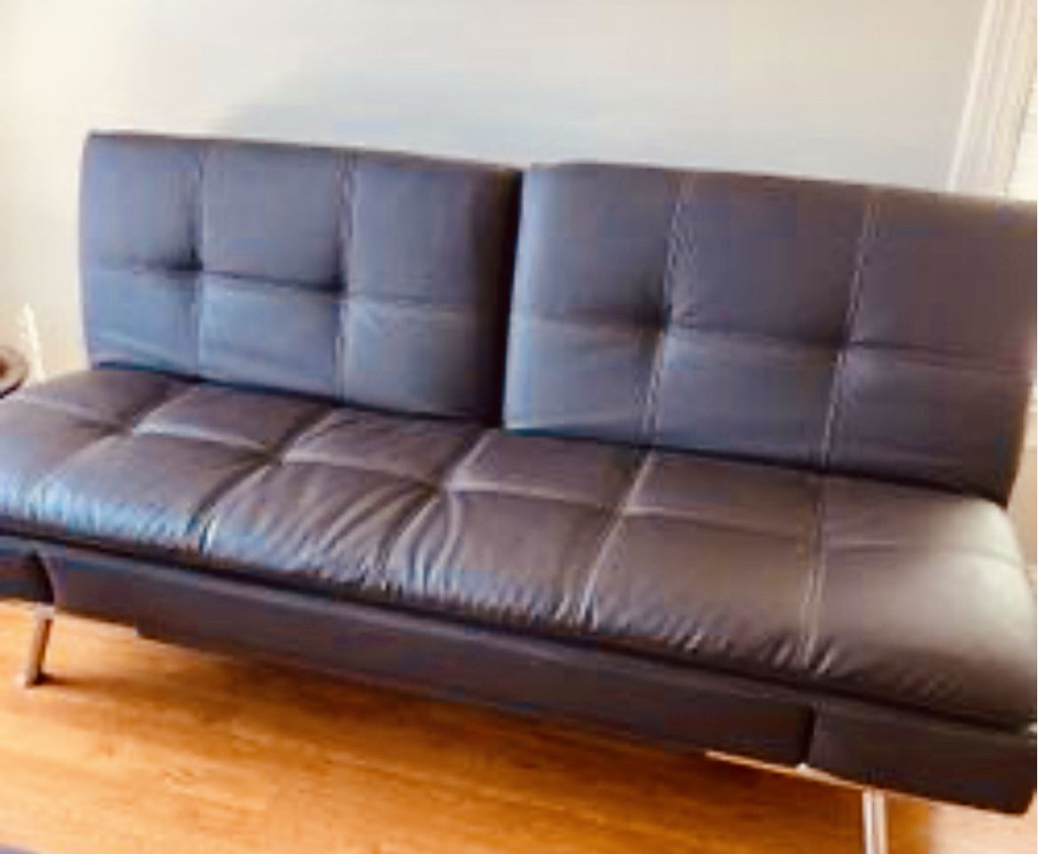 Deep Brown Lounger Futon