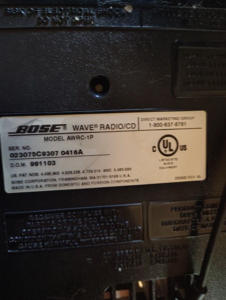 Bose Wave Radio and CD Player