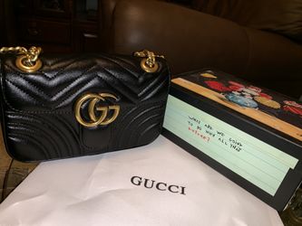 Gucci marmont matelass leather super mini bag for Sale in New