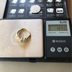 14k Gold Nugget Ring