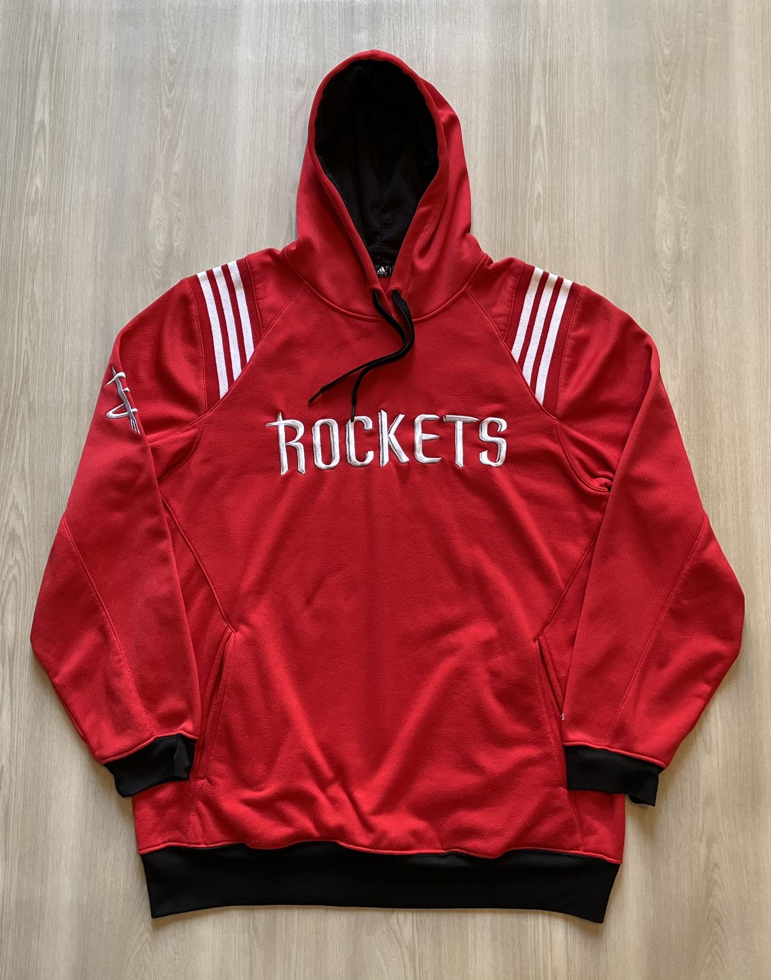 Adidas Houston Rockets Embroidered Pullover Hoodie  Mens Large