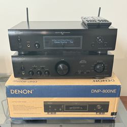 Denon PMA-800NE Stereo Amplifier & DNP-800NE Network Audio Player