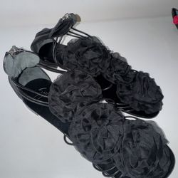 Sandalias Negras Flats Giuseppe Zanotti 