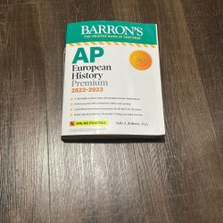Barron’s AP European History Premium 2023 Edition