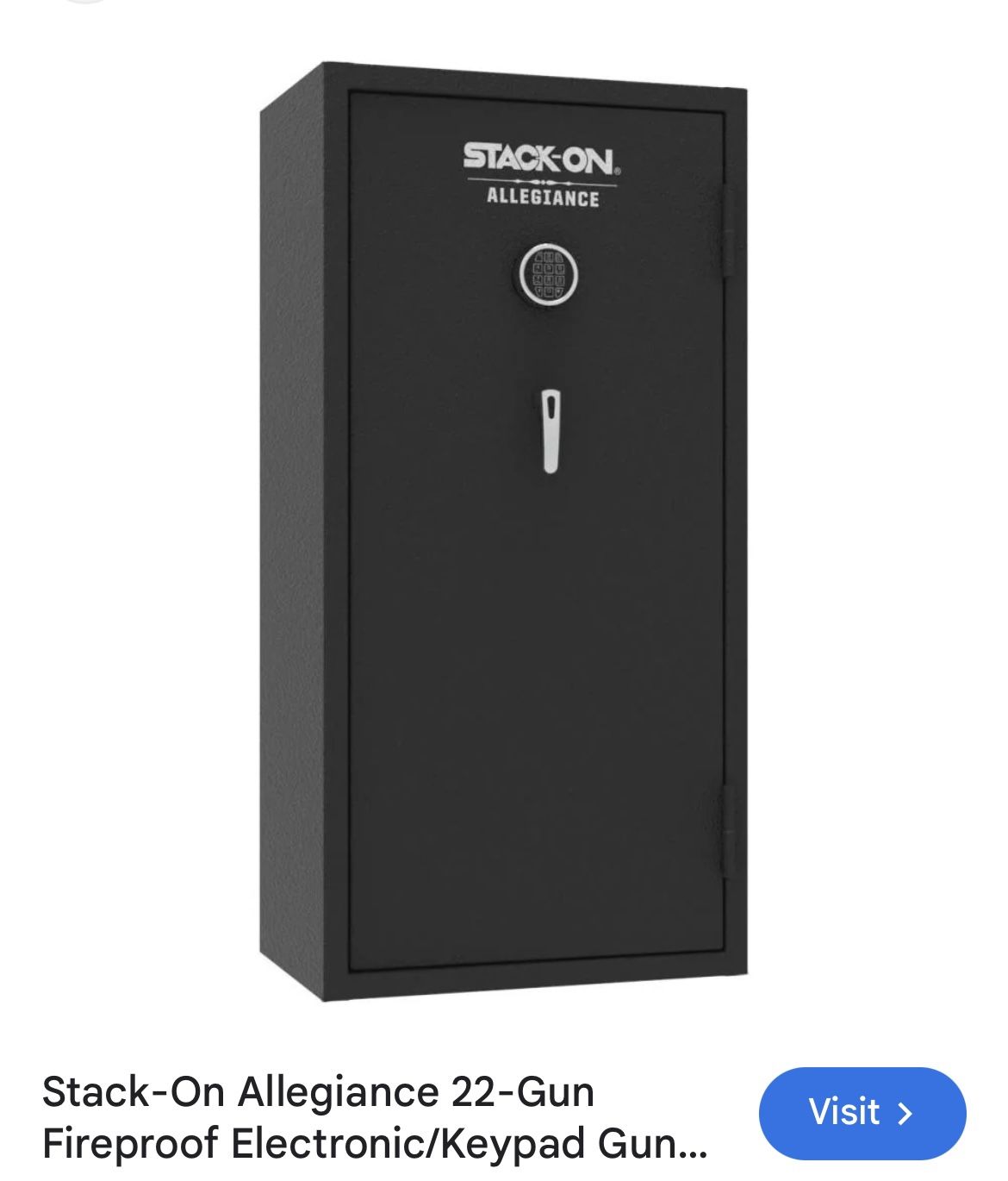 Stack-On Allegiance 22 -Gun Fireproof Electronic/Keypad Lock Gun safe