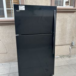 3 MONTHS WARRANTY 33x31x66 WHIRLPOOL REFRIGERATOR BLACK 21CUFT