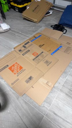 Moving blankets and boxes