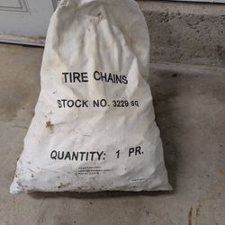 Snow Chain Set For Many Sizes  Look At Sizing Chart In Photos