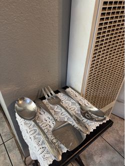 Princess House Set De 4 Cuchuras Para Servir De Metal Amalia.