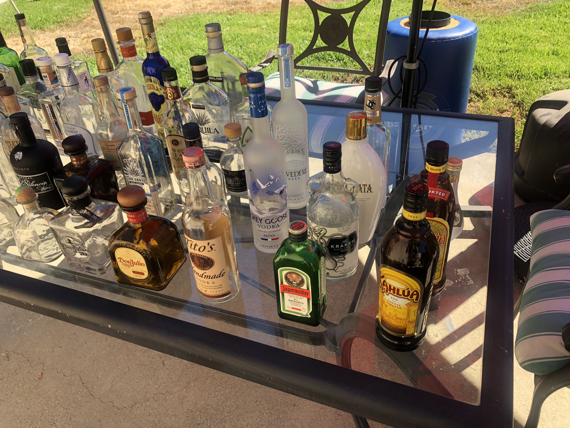 Empty Liquor Bottles
