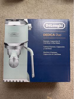 De’Longhi Dedica Duo Espresso, Cappuccino & Cold Brew Coffee Maker – New in Box