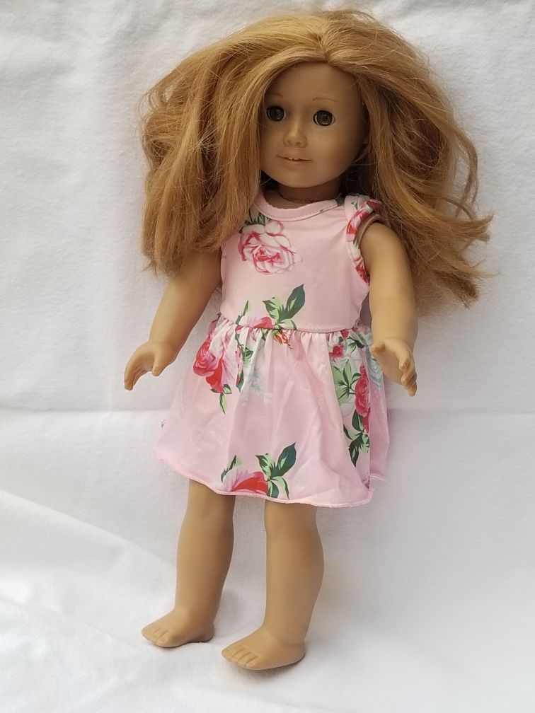 American Doll clothing: pink summer dress outfit