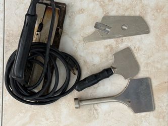 Carpet seaming iron plus tools