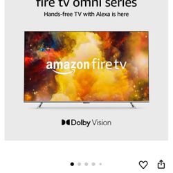 AMAZON OMNI  65” FIRE TV 4K HDR FANTASTIC PICTURE QUALITY GUARANTEED ALEXA READY 💯📺💯📺💯