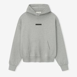 Classic Fit Fleece Hoodie  Grey