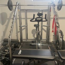 Home Gym Weight Set + Speed Bike 