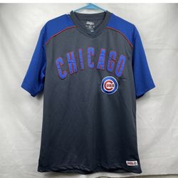 Stitches Chicago Cubs Athletic Gear Jersey Shirt Short Sleeve Free Shipping Sz.M