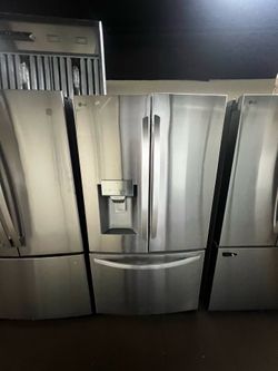 OPEN BOX LG FRENCH STYLE REFRIGERATOR STAINLESS STEEL