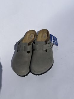 Birkenstock Boston Soft Footbed Iron - EU 41 / Mens 8 / Womens 10