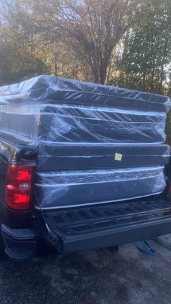 Queen Pillowtop Mattress And Box Spring New In Plastic Free Delivery In Atlanta 