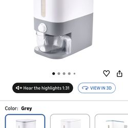 Rice/grain/cereal dispenser