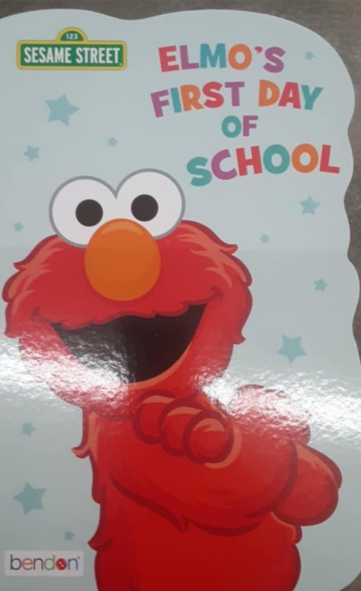 New Elmo's First Day Of School Board Book
