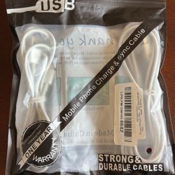 USB A to Lightning Charger 6 Ft Cables