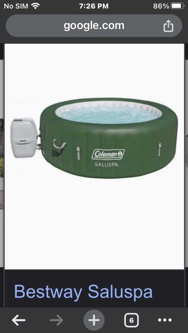 BestWay / Coleman Accessories SaluSpa AirJet Only Green Inflatable Hot Tub Liner