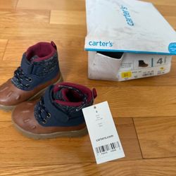 Brand New Carters Toddler Boots Size 4M 