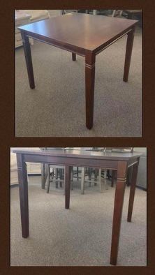 DARK CHERRY DINING ROOM / KITCHEN PUB SIZE TABLE