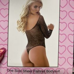 One size Fishnet Bodysuit