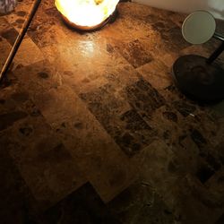 2 Marble End Tables 