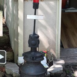 Homemade milk jug with lights on it
