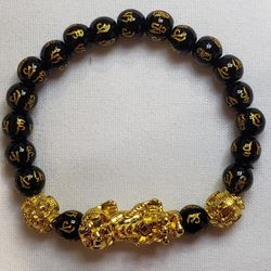 Black Obsidian Feng Shui Bracelet.