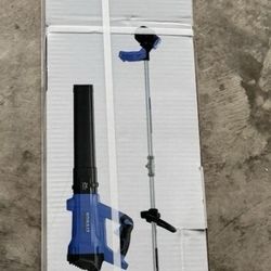 Kobalt 24-volt Cordless Battery String Trimmer & Leaf Blower and 4 Ah Battery + Charger