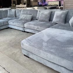 🛋️NEW!! Corduroy Sectional Sofa STILL IN BOX 📦 
