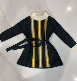 Vintage 1960’s Girls Knit Sweater Dress Size 4 Pooh LTD Collection Walt Disney/Sears